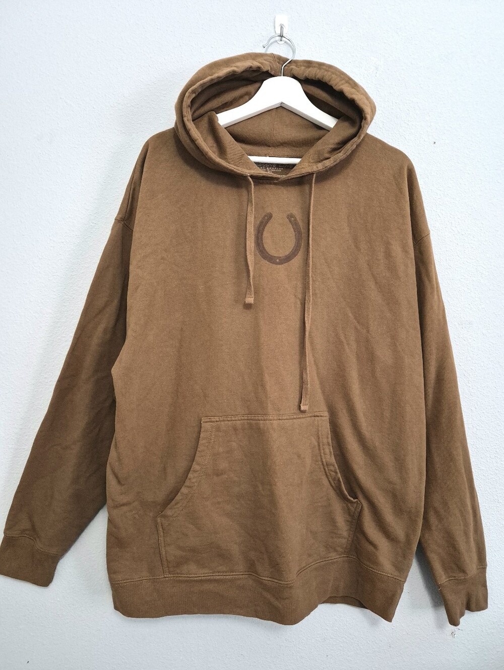 Obsessive Love Cowgirl Western Theme Graphic Brown Hoodie Women XL